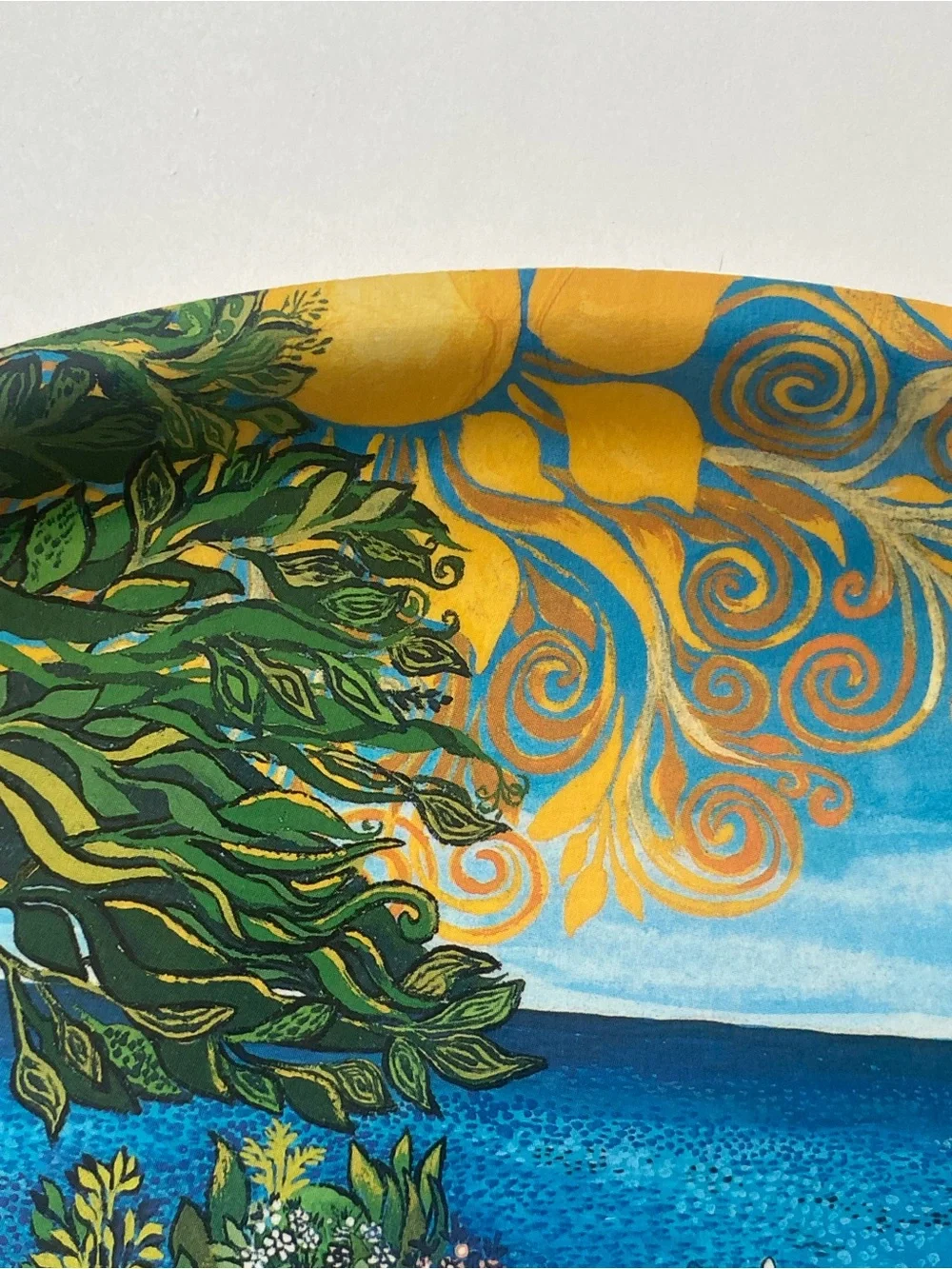Bengt Elde Stockholm Tray Melamine 13” Swedish Folk Art Mid Century Mod Sweden